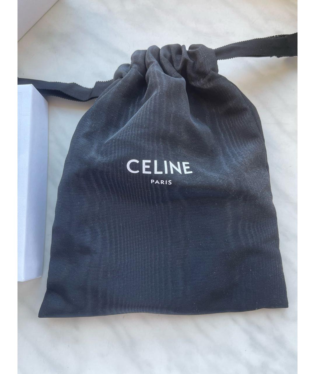 CELINE Коричневый кожаный ремень, фото 5