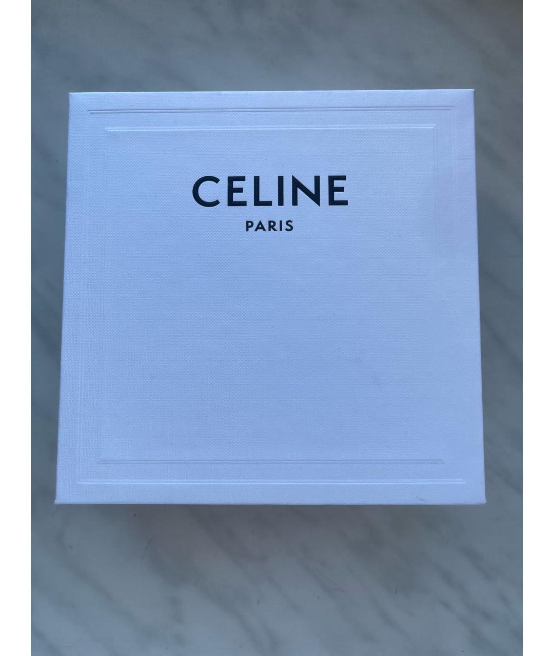 CELINE Коричневый кожаный ремень, фото 4