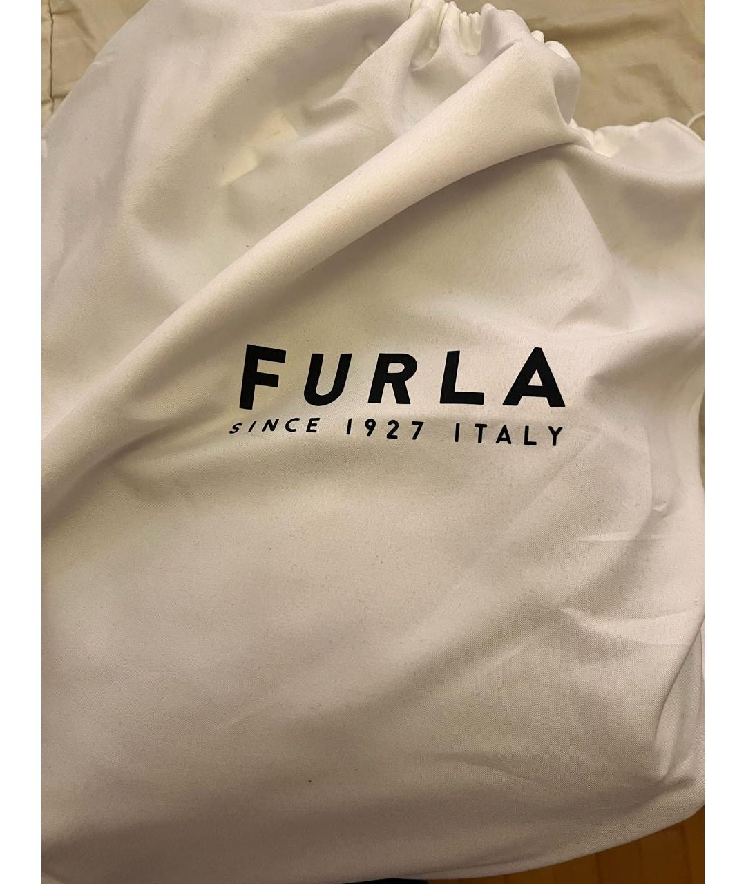 FURLA Черный кожаный рюкзак, фото 4