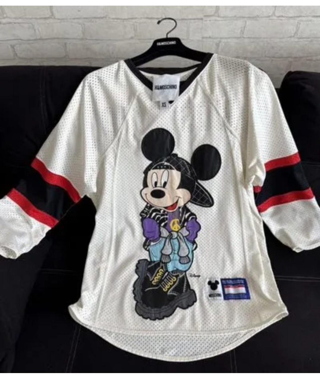 MOSCHINO Белая футболка, фото 2