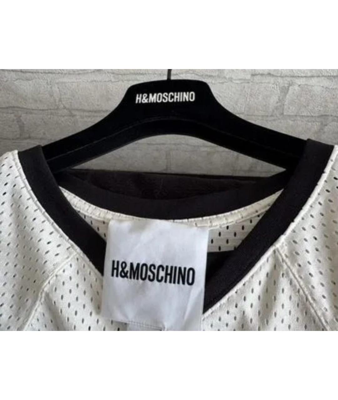 MOSCHINO Белая футболка, фото 4