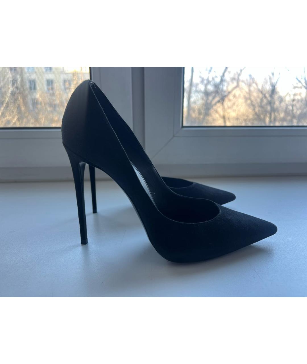 LE SILLA Черные замшевые туфли, фото 5