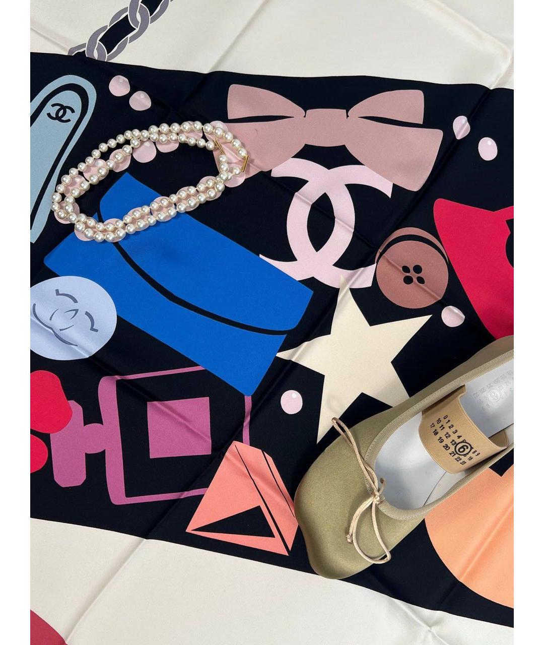 CHANEL Мульти шелковый платок, фото 2