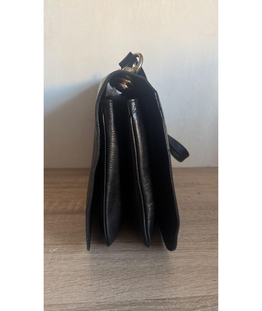 GUCCI Черная кожаная сумка через плечо, фото 4