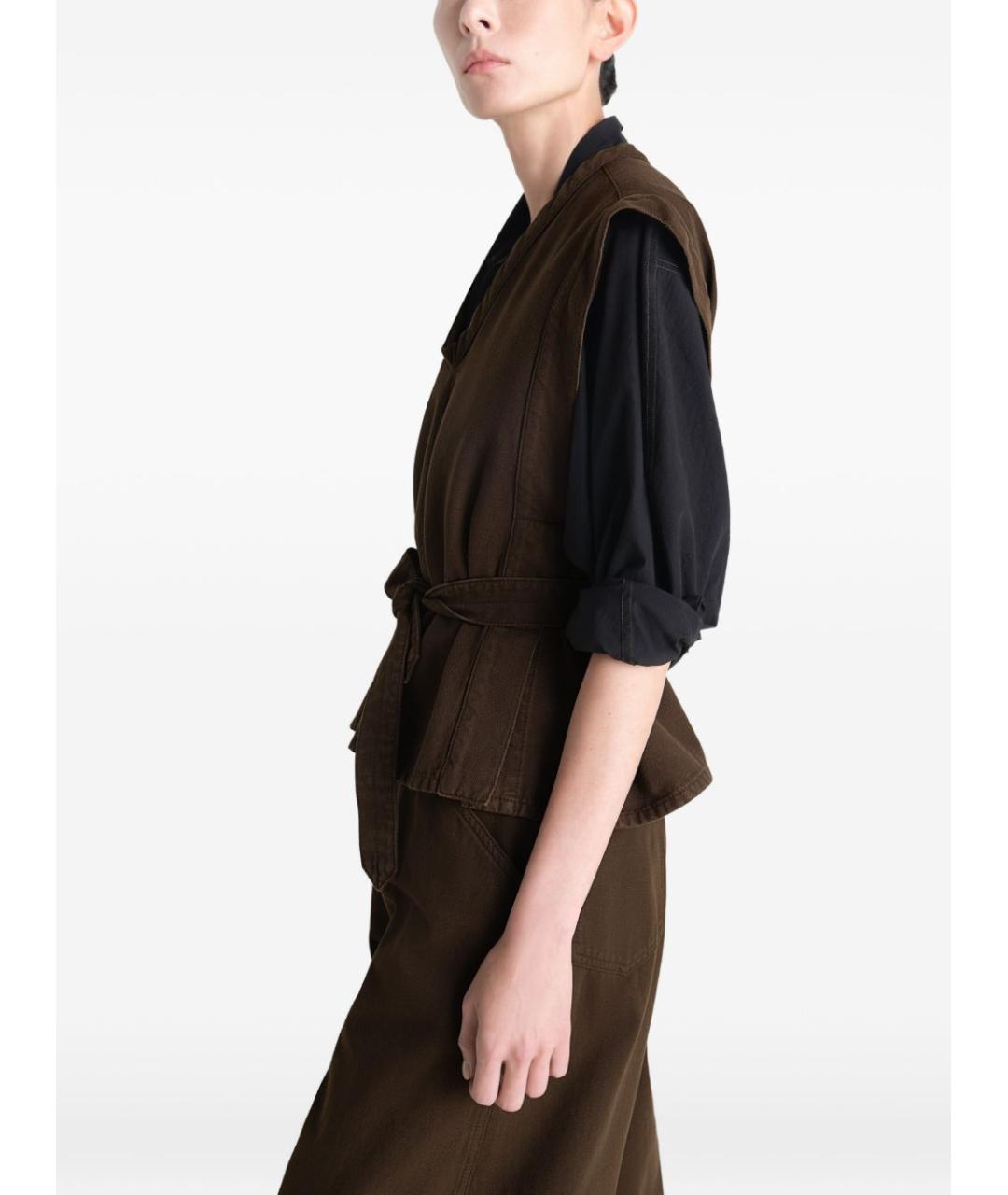 LEMAIRE Коричневый жилет, фото 4