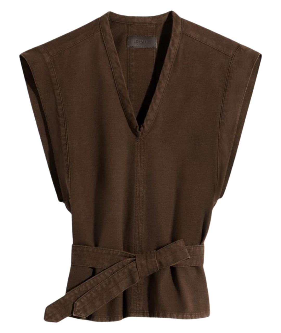 LEMAIRE Коричневый жилет, фото 1
