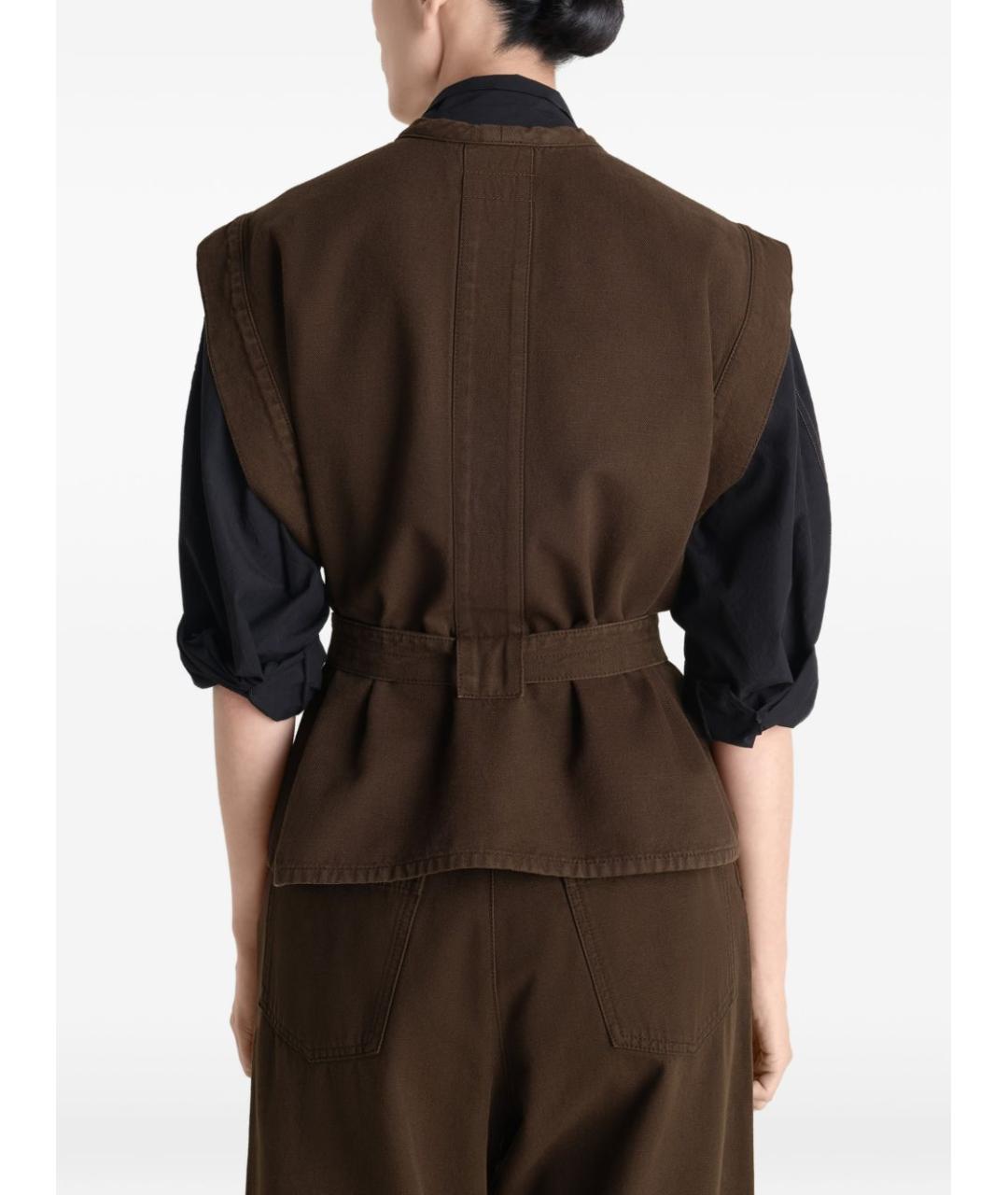 LEMAIRE Коричневый жилет, фото 5