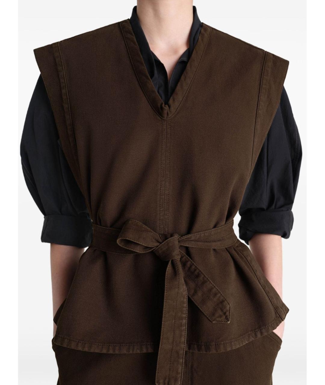 LEMAIRE Коричневый жилет, фото 6