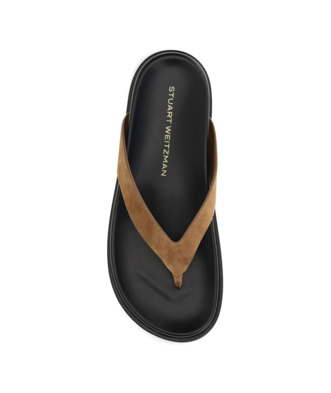 STUART WEITZMAN Кожаные шлепанцы, фото 4