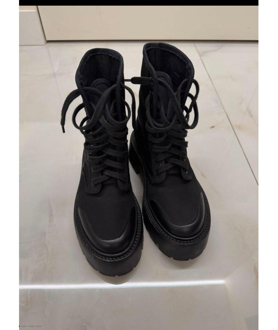 CELINE Черные кожаные ботинки, фото 2