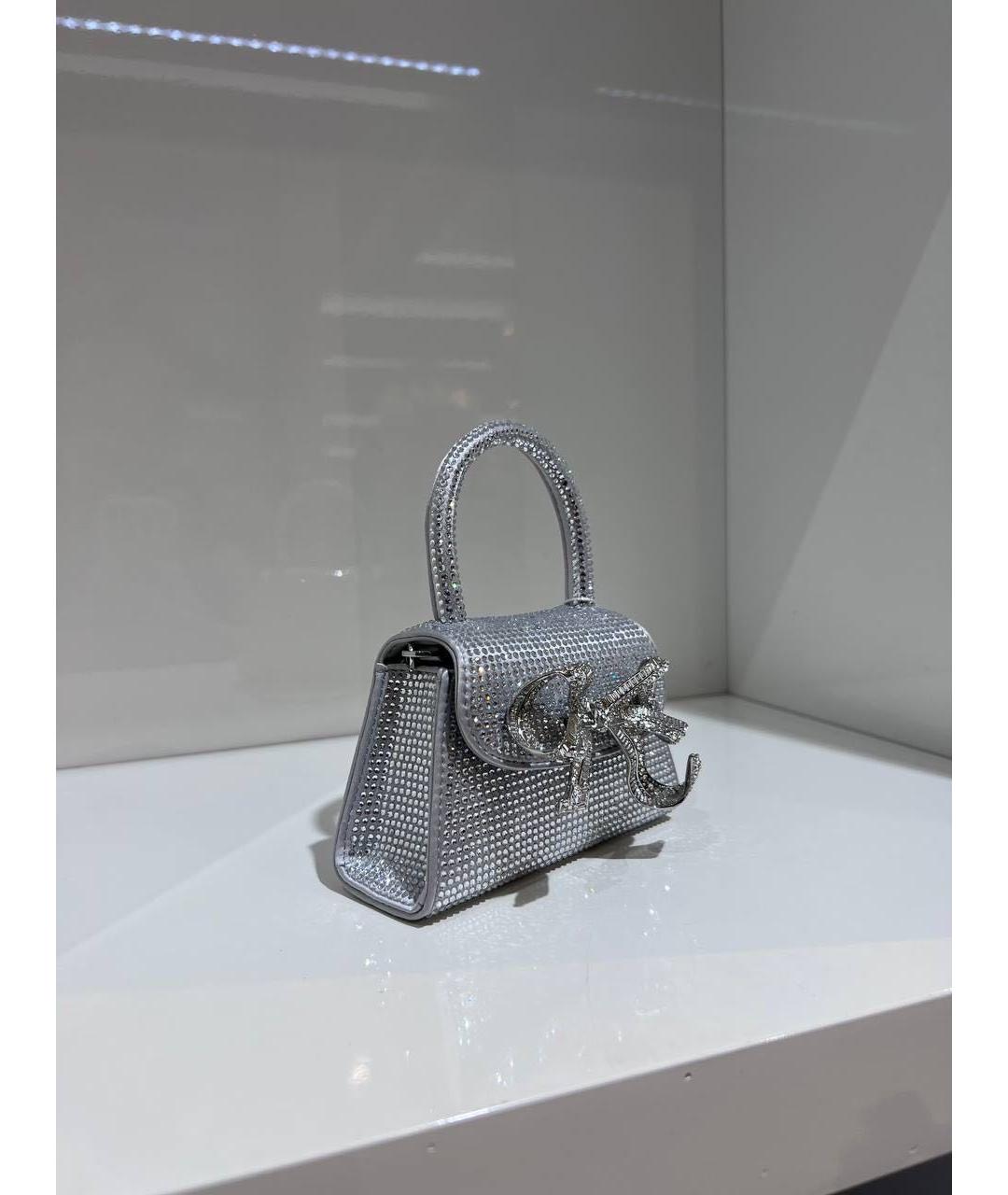 SELF-PORTRAIT Серебряная сумка с короткими ручками, фото 3