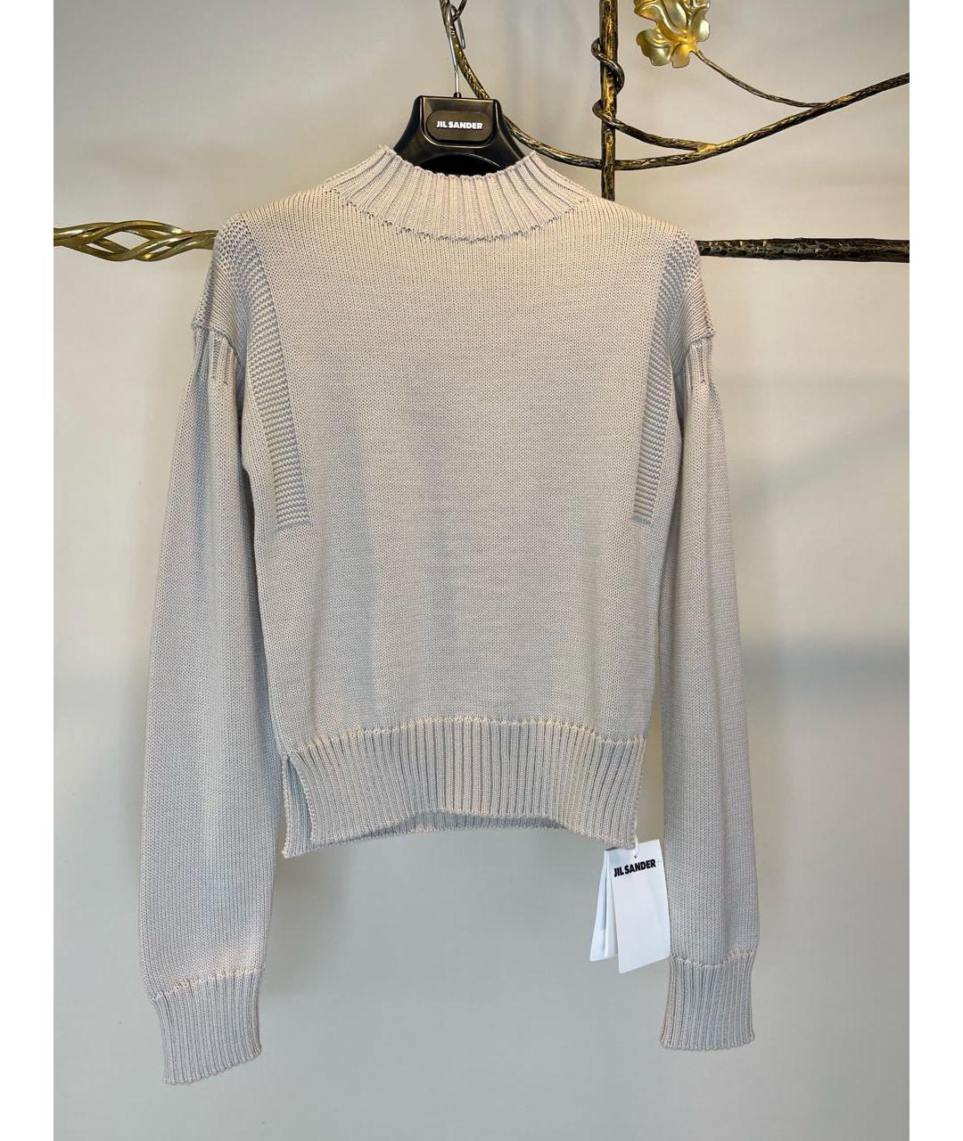 JIL SANDER Бежевый шерстяной джемпер / свитер, фото 8