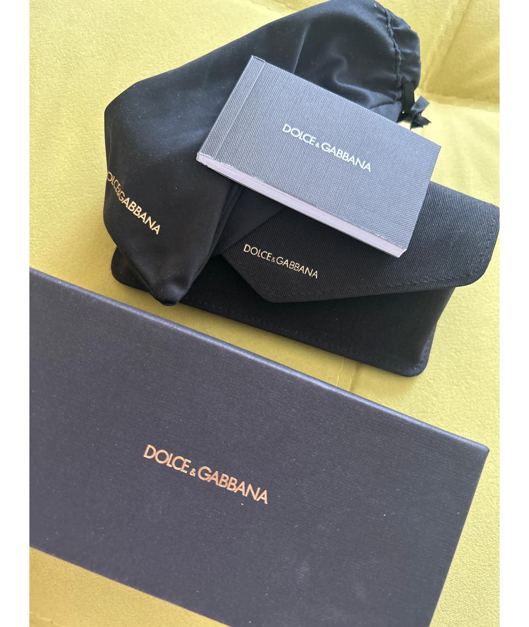 DOLCE&GABBANA Черные пластиковые солнцезащитные очки, фото 4