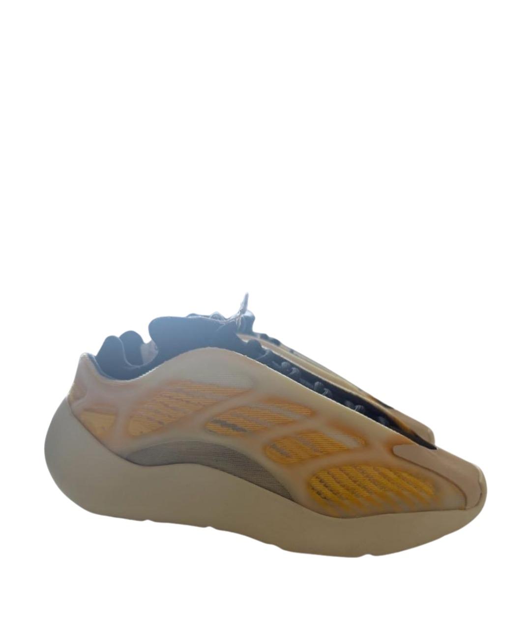 ADIDAS YEEZY Желтые текстильные кроссовки, фото 1