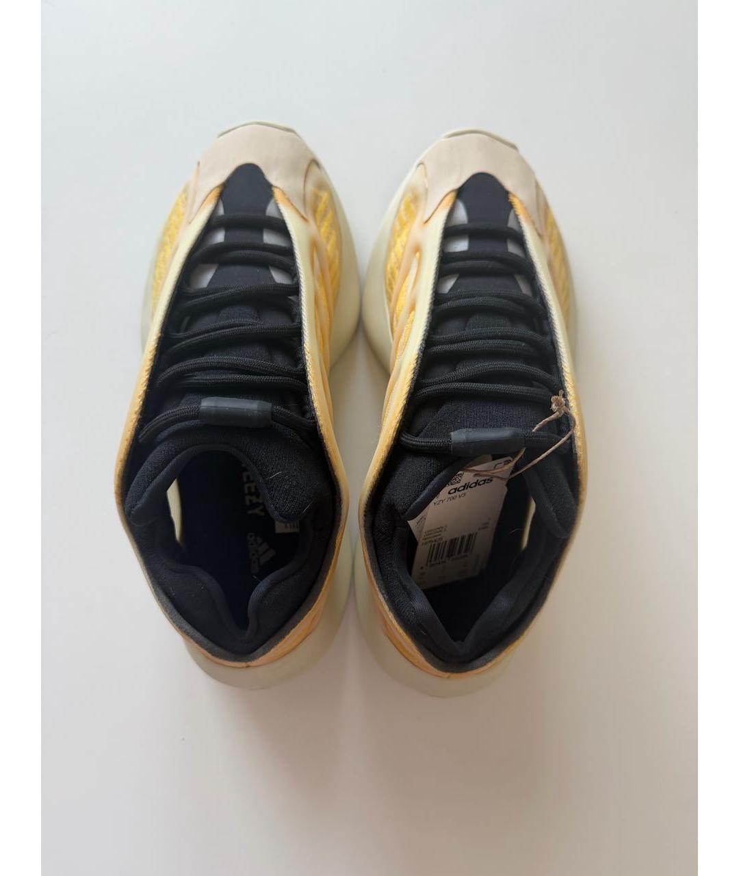 ADIDAS YEEZY Желтые текстильные кроссовки, фото 3