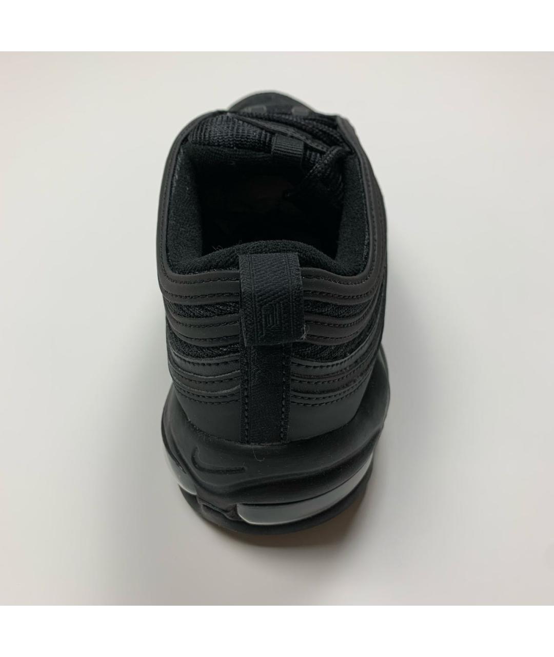 NIKE Черные низкие кроссовки / кеды из искусственной кожи, фото 4