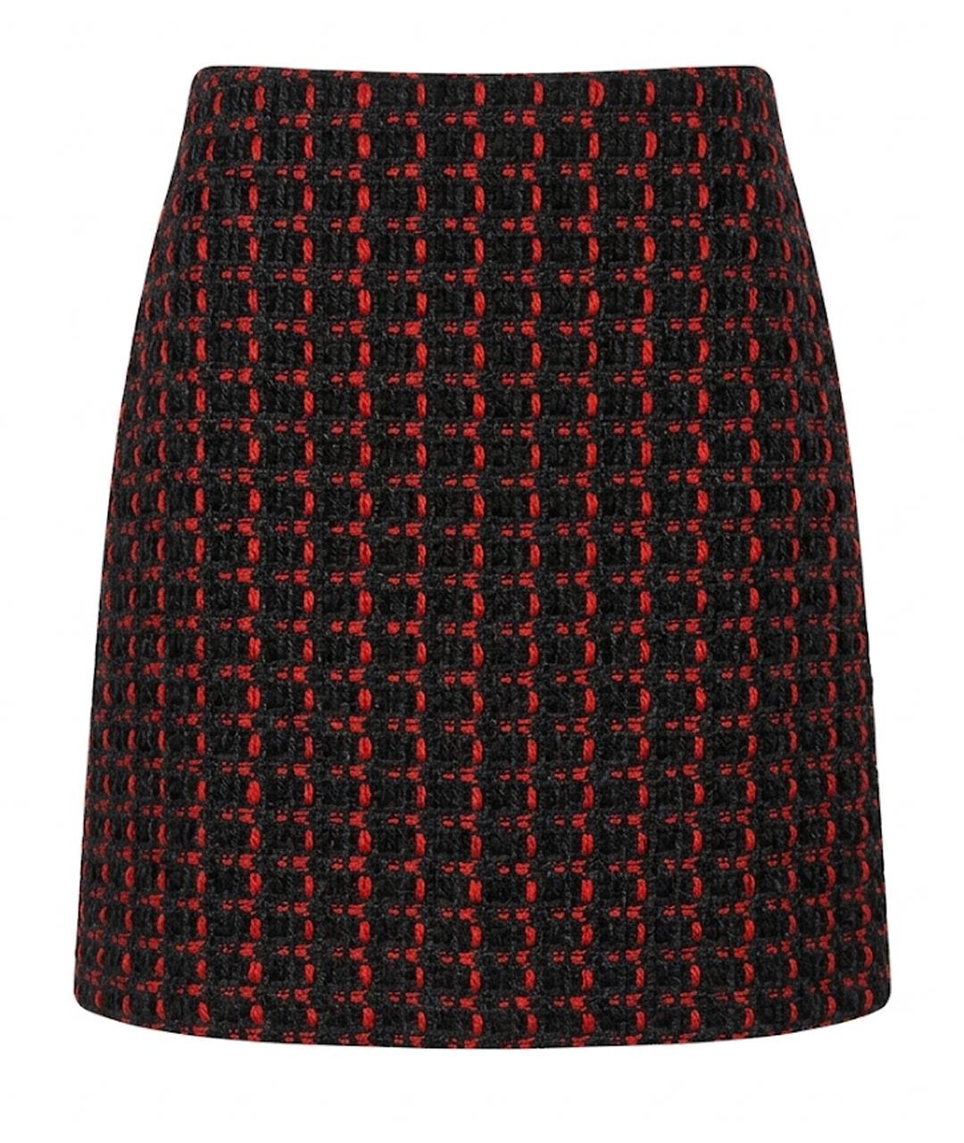 SONIA RYKIEL Черная твидовая юбка мини, фото 1