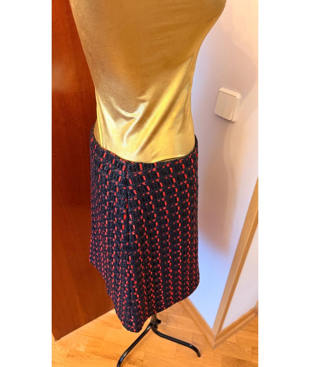 SONIA RYKIEL Черная твидовая юбка мини, фото 2