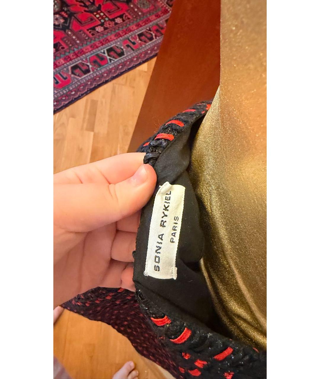 SONIA RYKIEL Черная твидовая юбка мини, фото 4