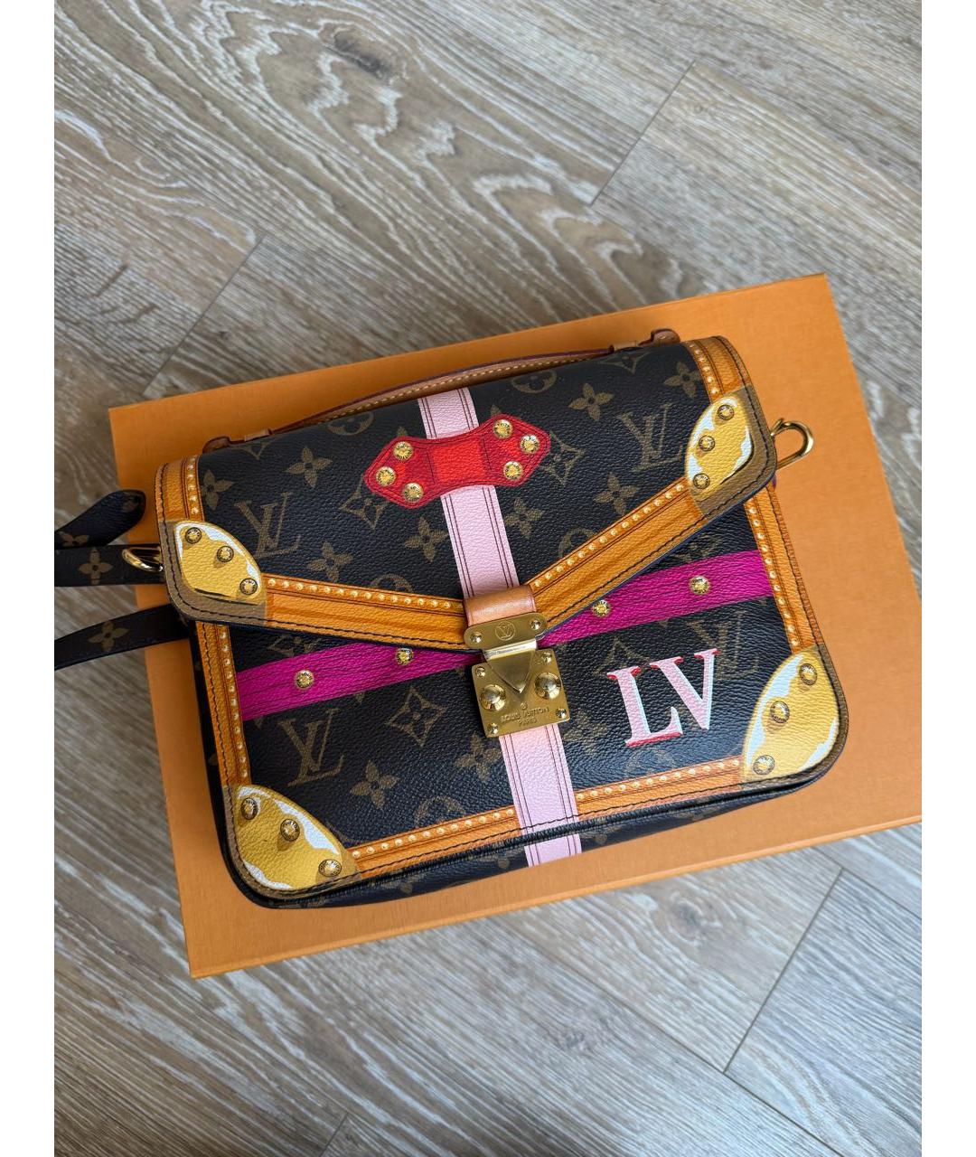 LOUIS VUITTON Коричневая сумка через плечо, фото 9