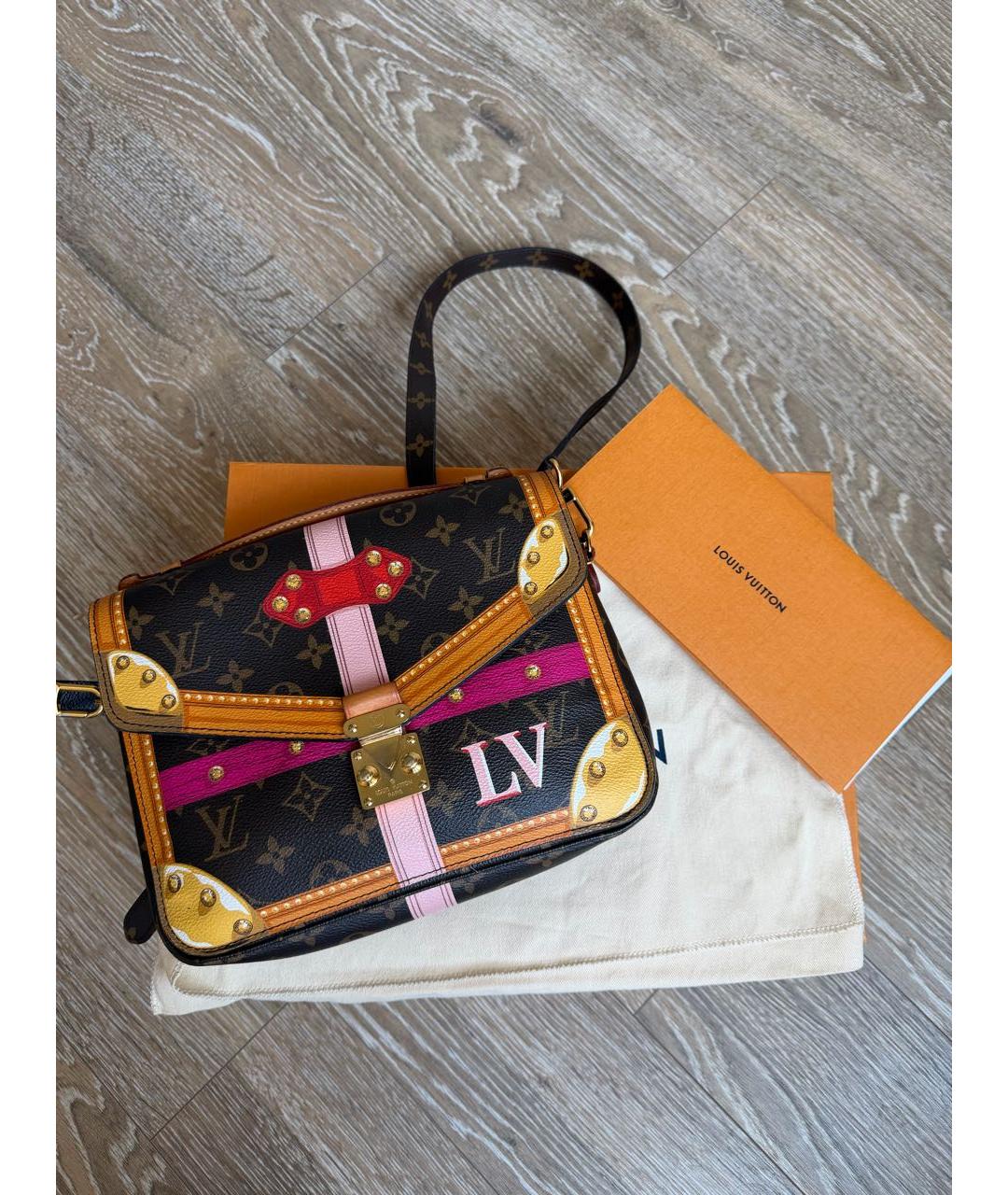 LOUIS VUITTON Коричневая сумка через плечо, фото 8