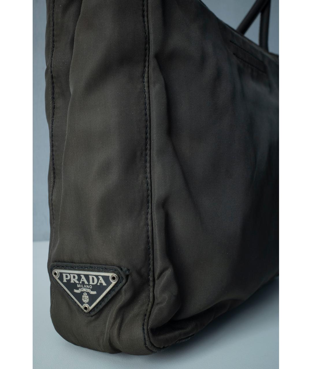 PRADA Зеленая сумка тоут, фото 3