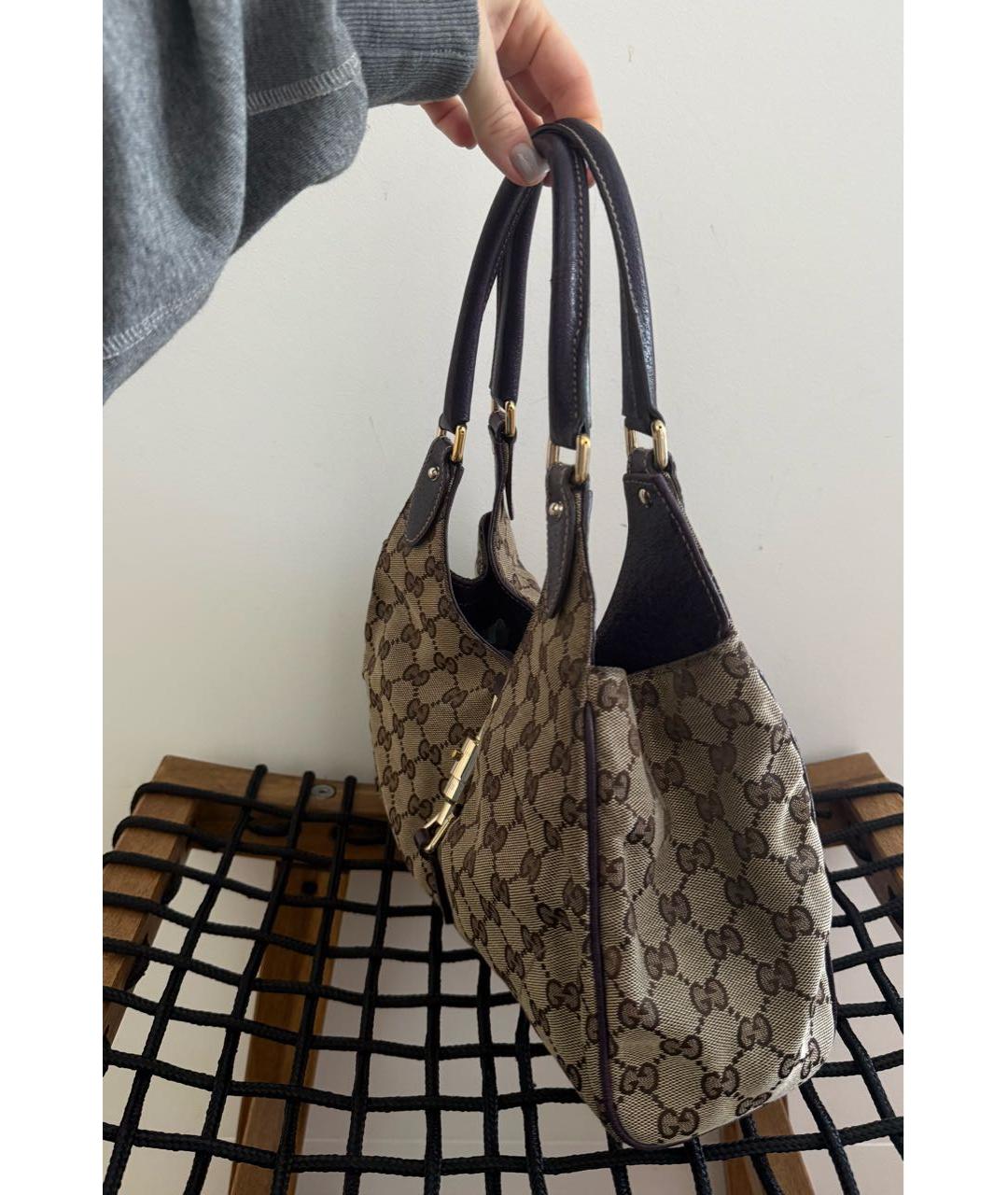 GUCCI Бежевая сумка с короткими ручками, фото 3