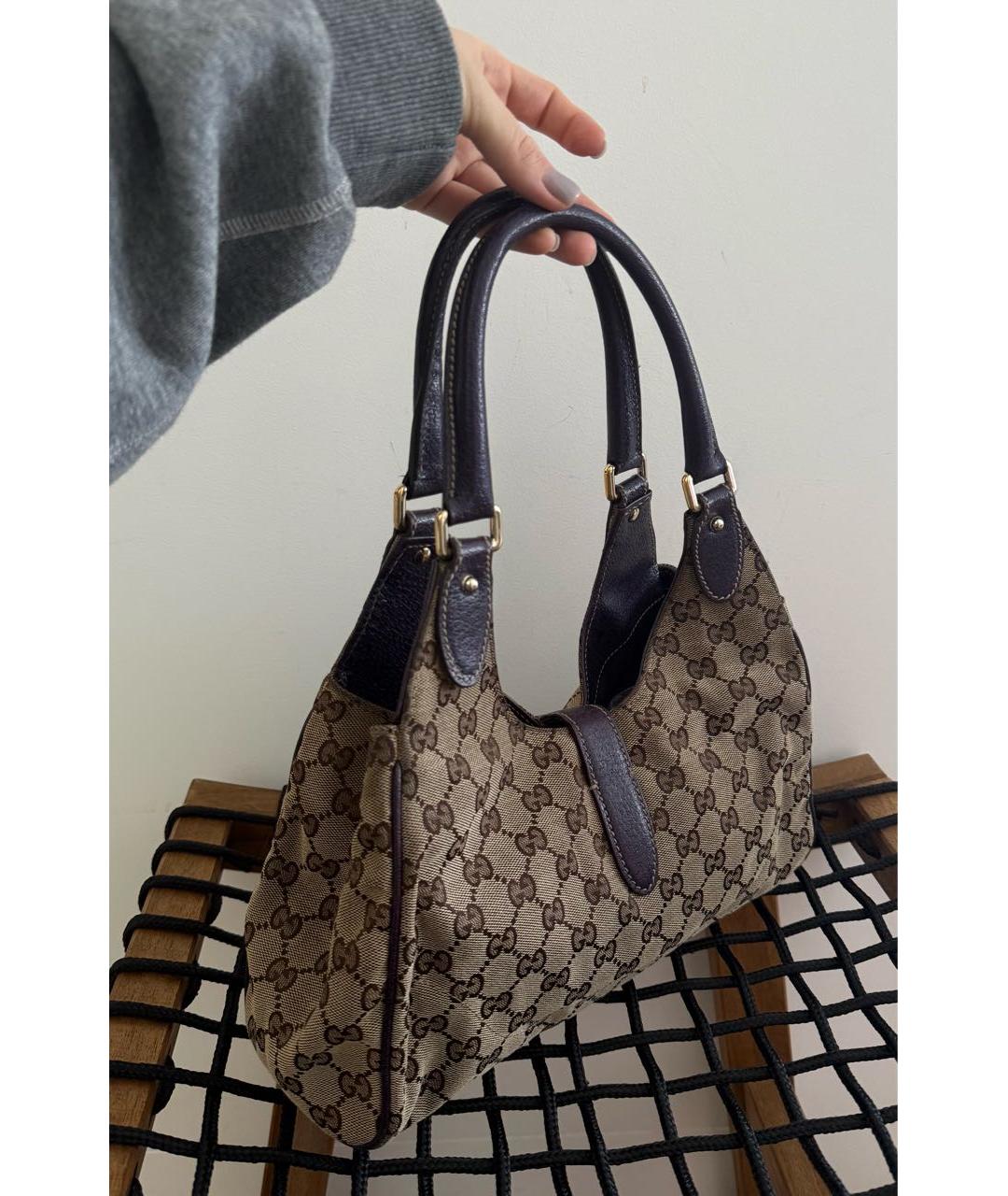 GUCCI Бежевая сумка с короткими ручками, фото 4