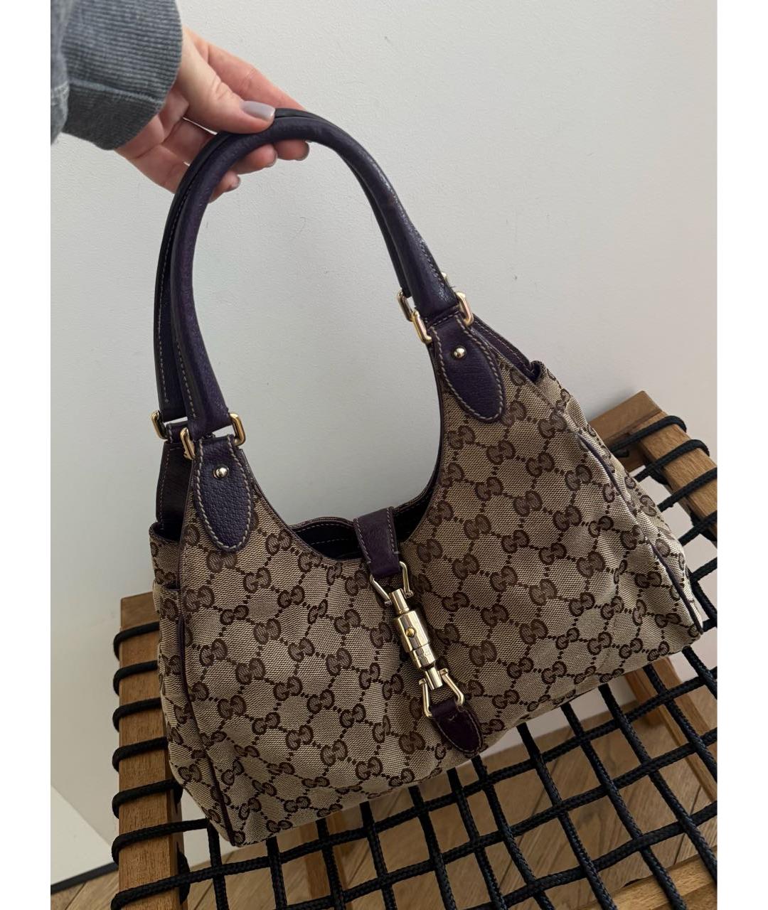 GUCCI Бежевая сумка с короткими ручками, фото 9