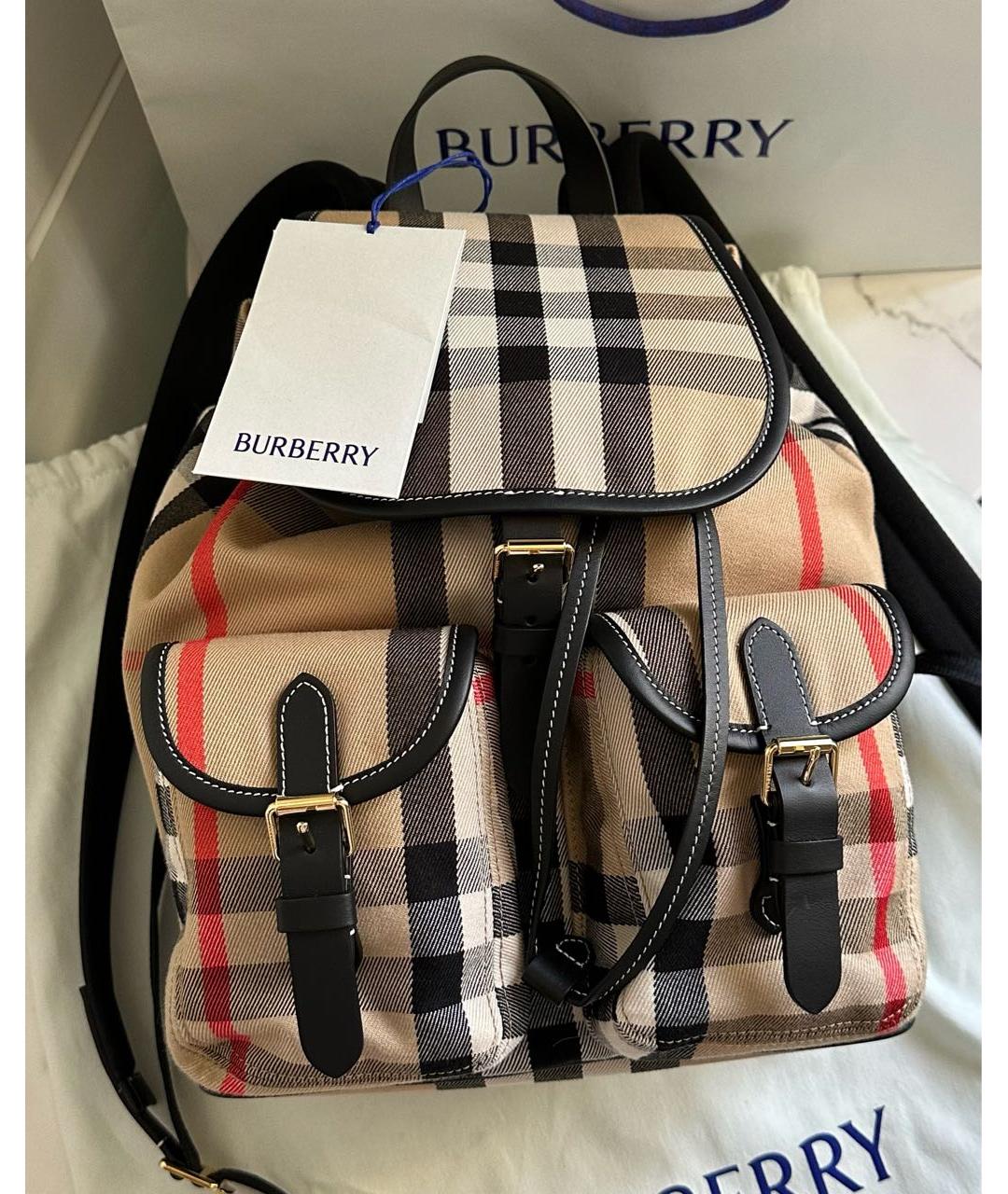 BURBERRY Бежевый рюкзак, фото 5