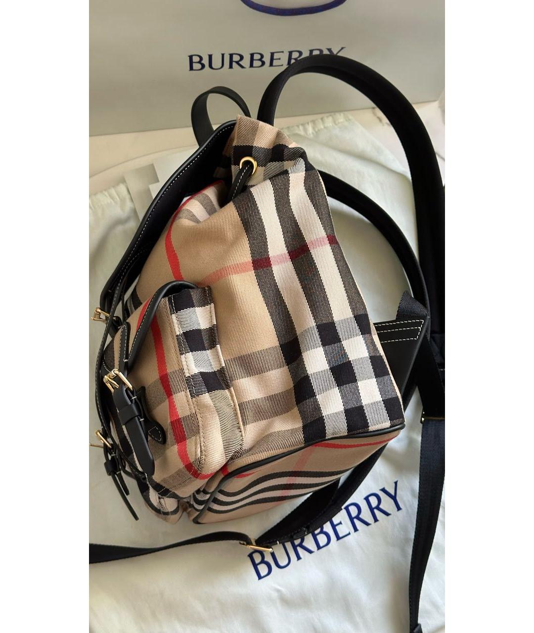 BURBERRY Бежевый рюкзак, фото 4