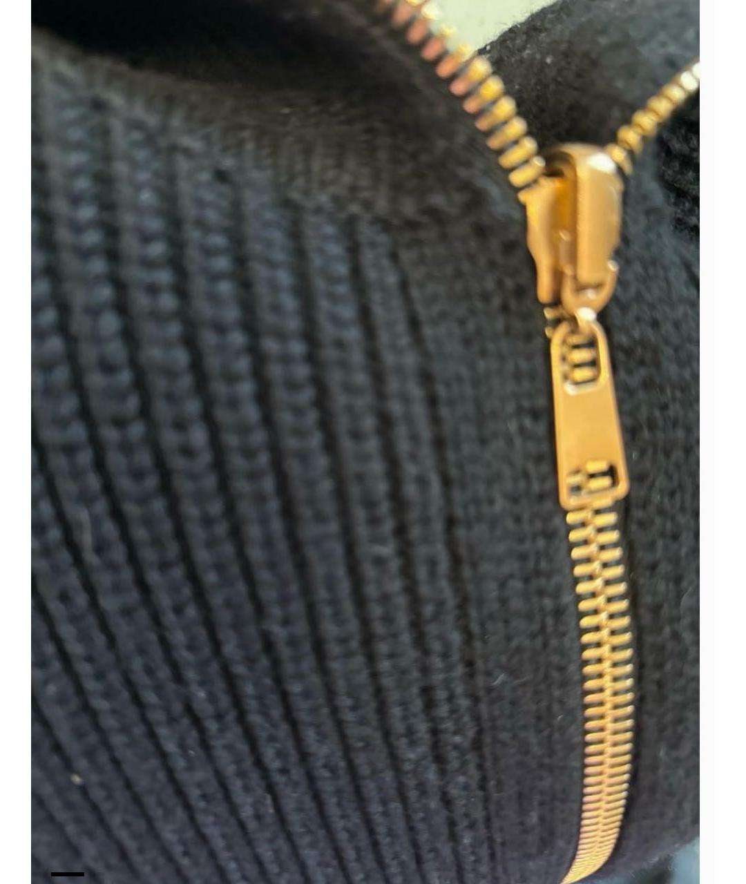 ALEXANDER MCQUEEN Черный шерстяной кардиган, фото 5