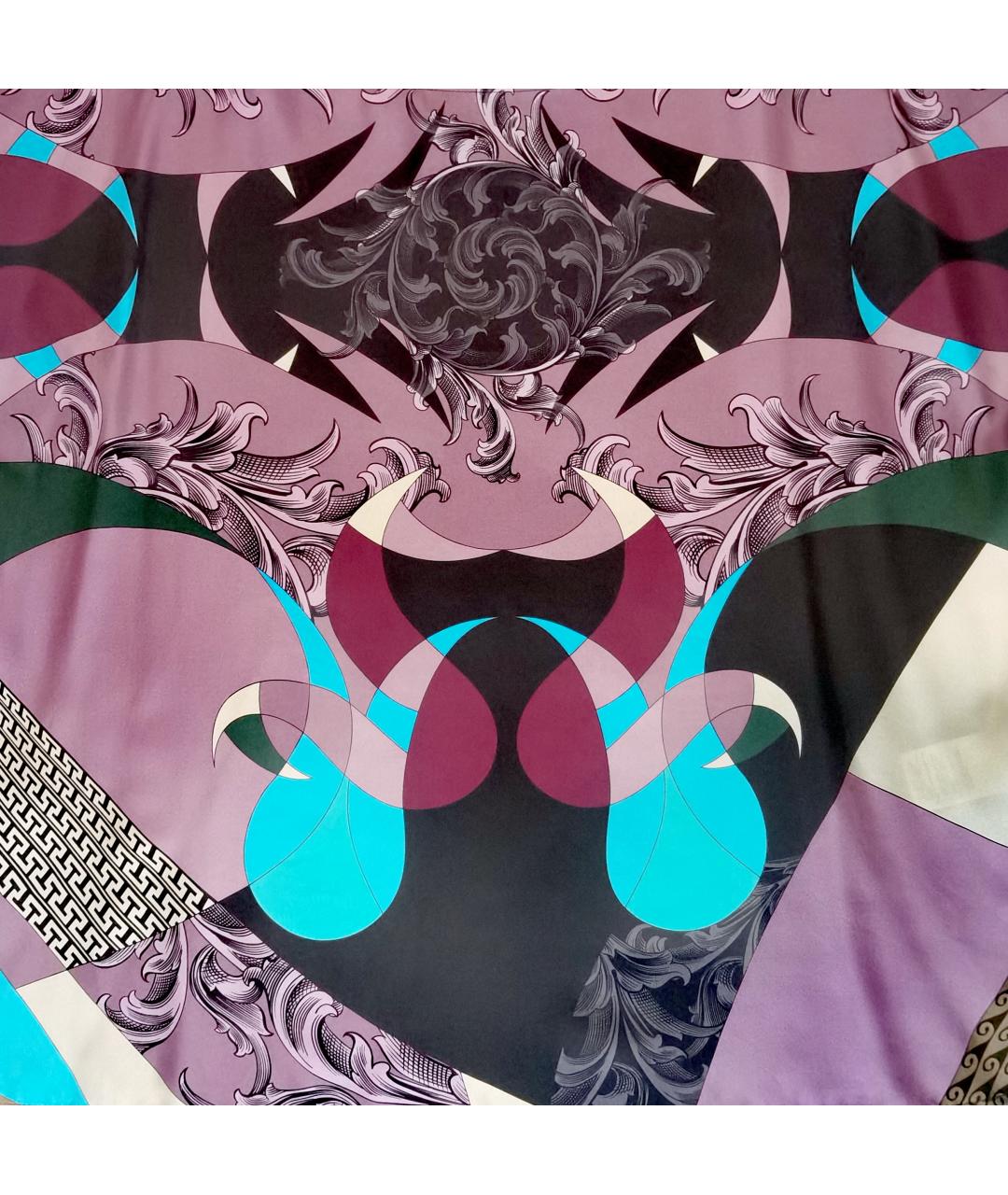 VERSACE COLLECTION Мульти шелковое повседневное платье, фото 8