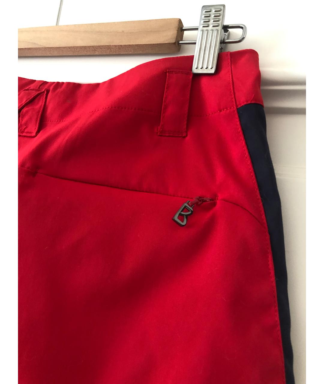 BOGNER Красные полиэстеровые брюки широкие, фото 4