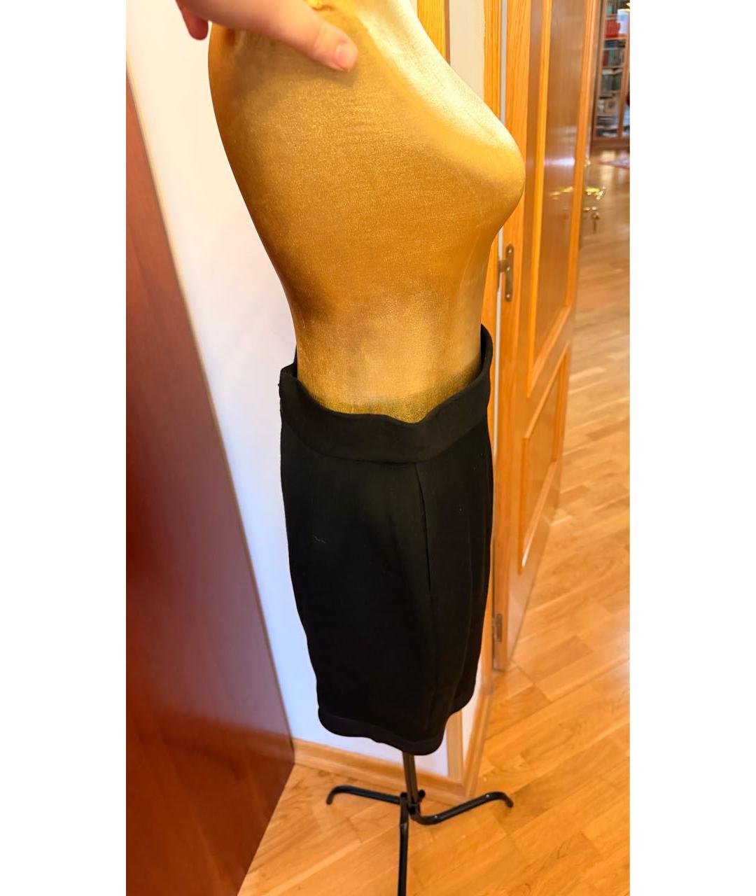 ICEBERG Черная вискозная юбка мини, фото 2