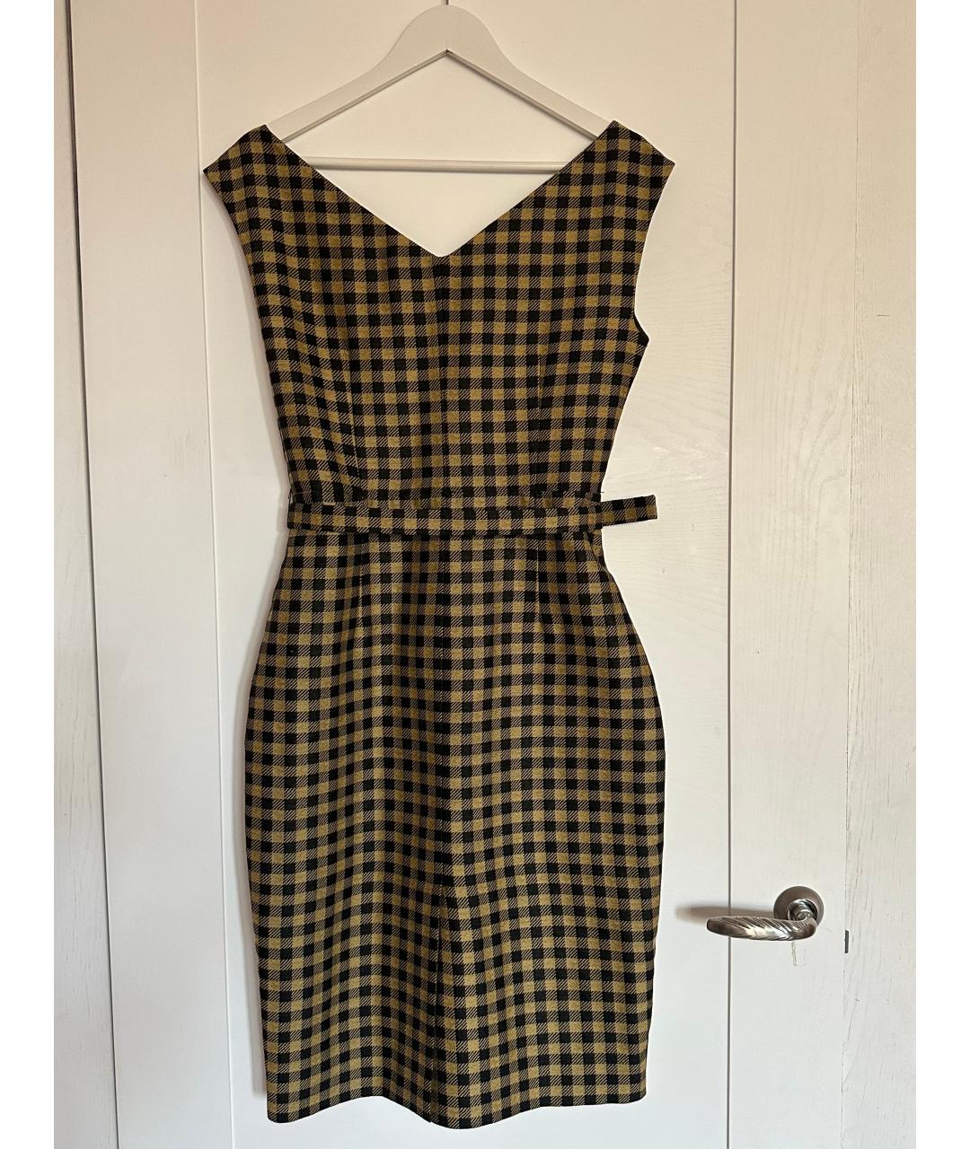 PRADA Черное шерстяное повседневное платье, фото 5