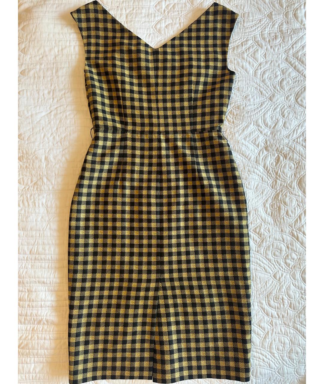 PRADA Черное шерстяное повседневное платье, фото 3