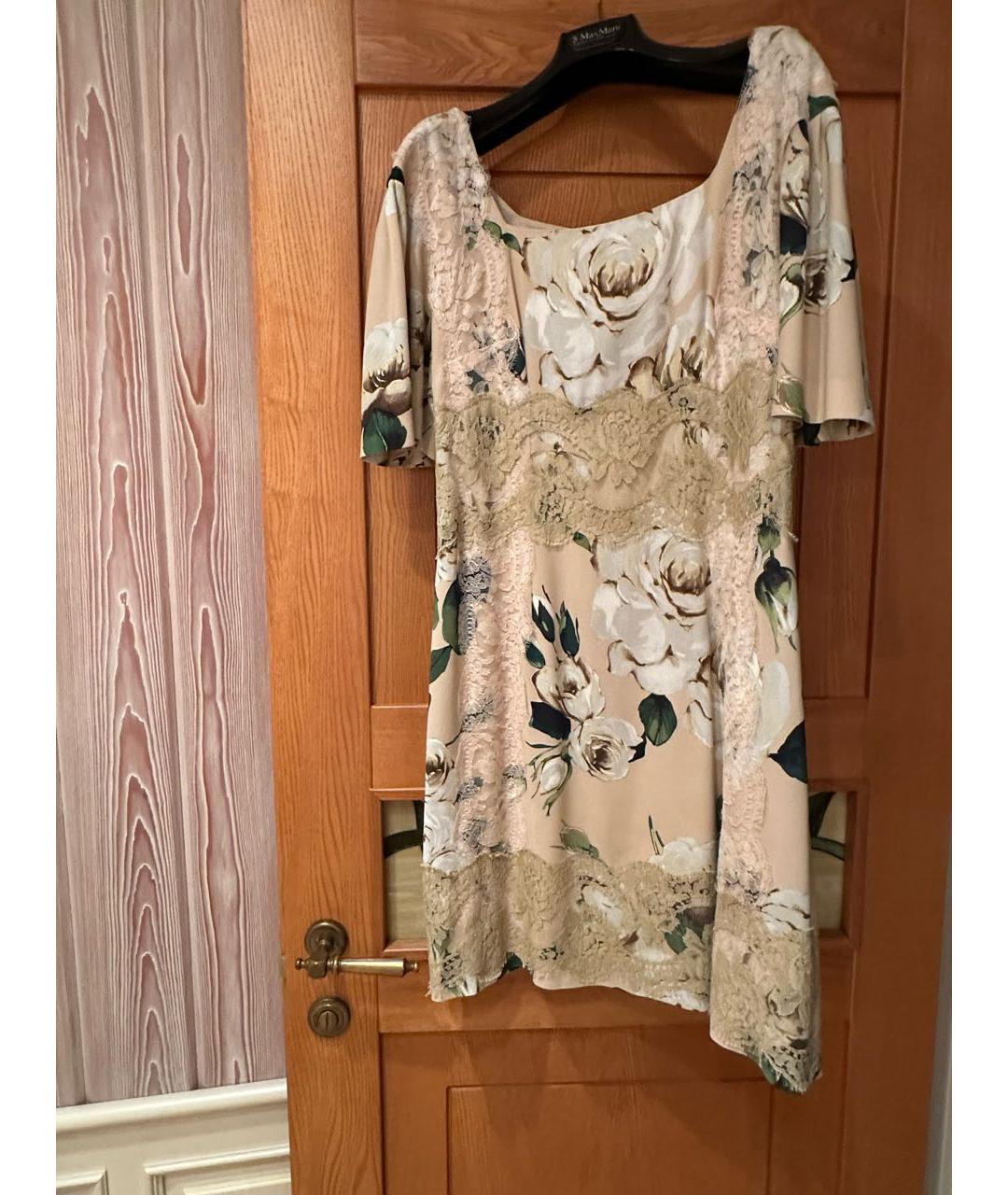 DOLCE&GABBANA Мульти вискозное коктейльное платье, фото 5