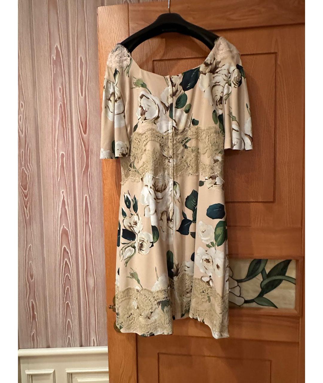 DOLCE&GABBANA Мульти вискозное коктейльное платье, фото 2