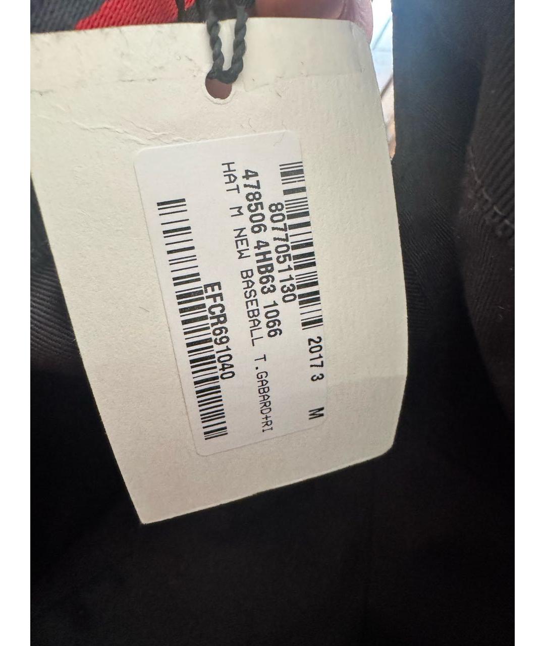 GUCCI Черная хлопковая кепка/бейсболка, фото 5