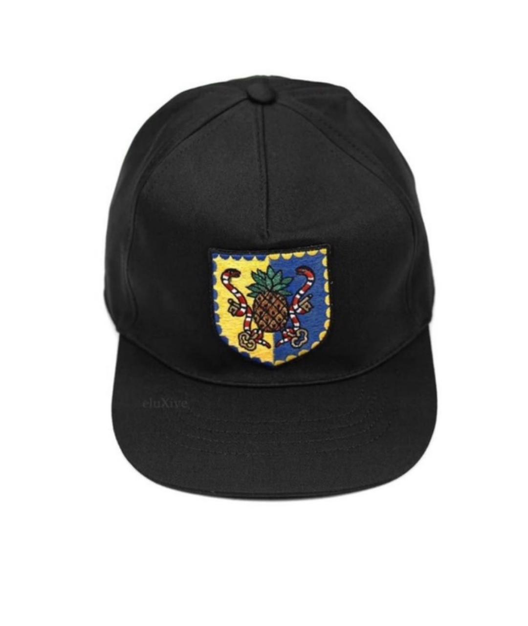 GUCCI Черная хлопковая кепка/бейсболка, фото 2