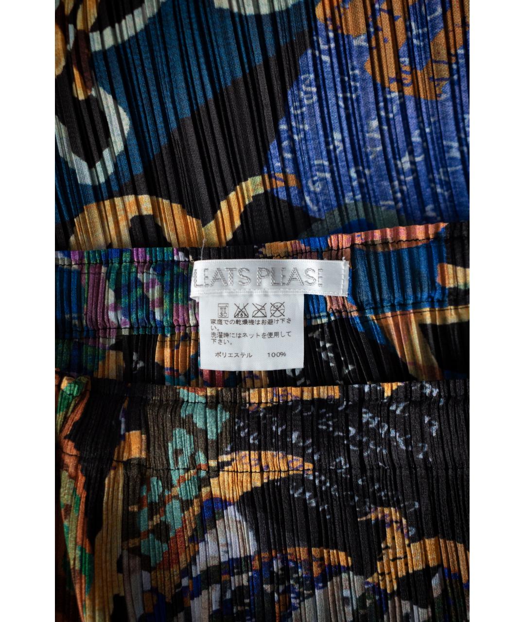 ISSEY MIYAKE Мульти полиэстеровая юбка миди, фото 6