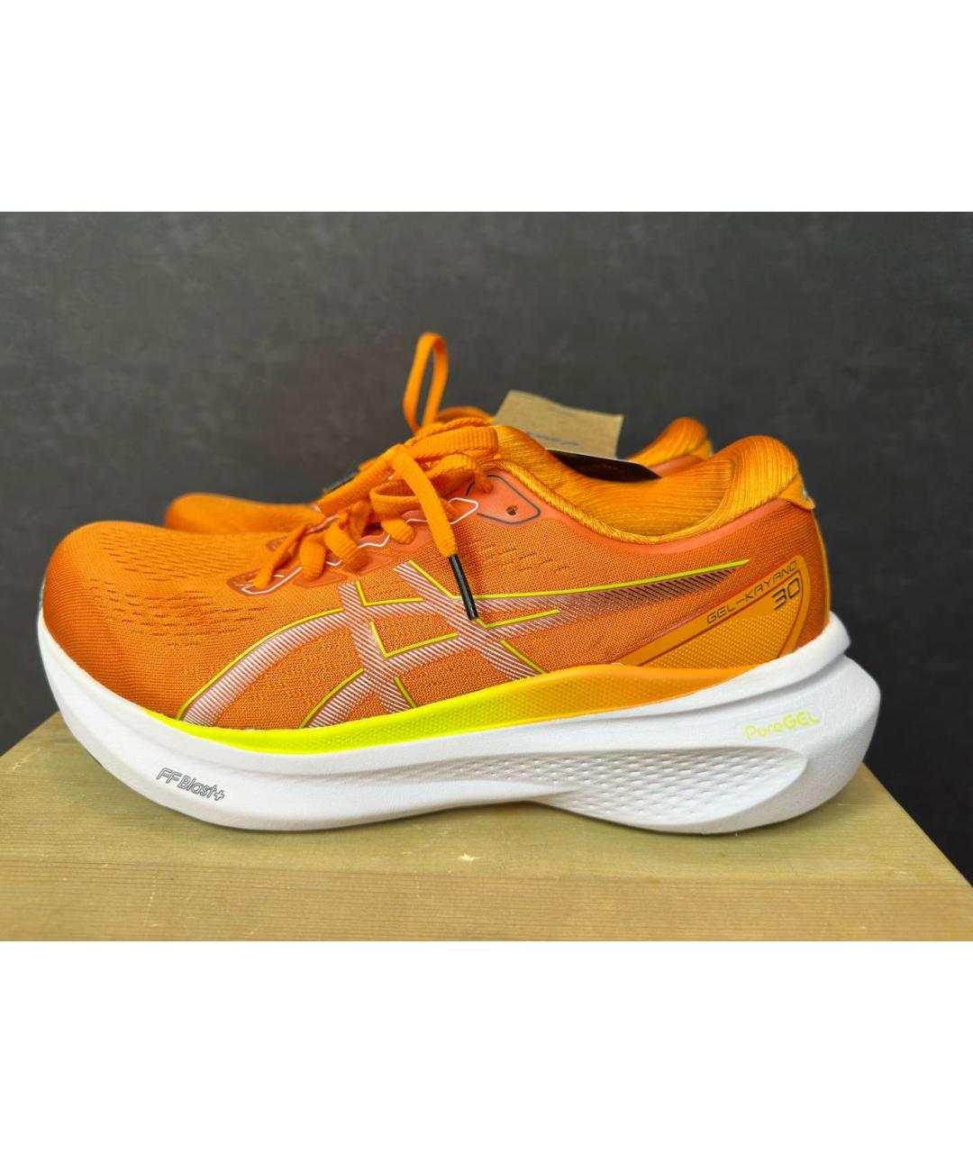 ASICS Оранжевое синтетические низкие кроссовки / кеды, фото 9