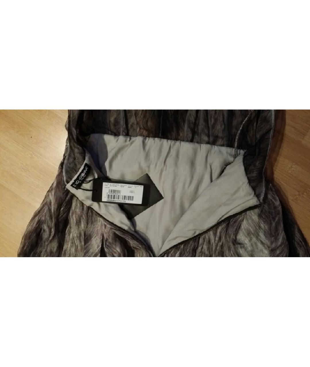 DOLCE&GABBANA Мульти шелковое вечернее платье, фото 6