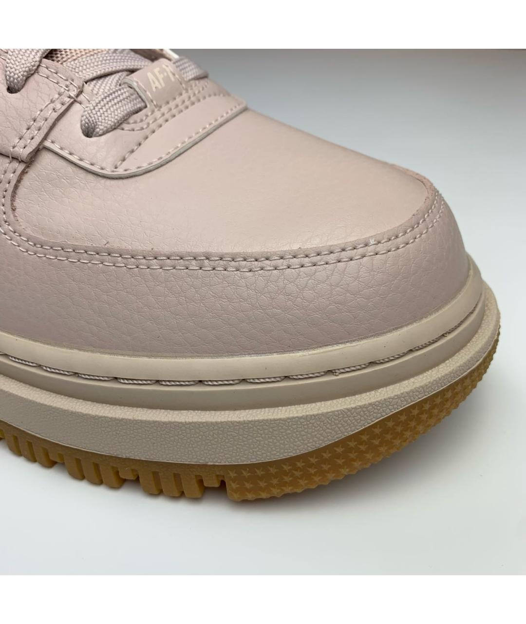 NIKE Бежевые кожаные кроссовки, фото 5