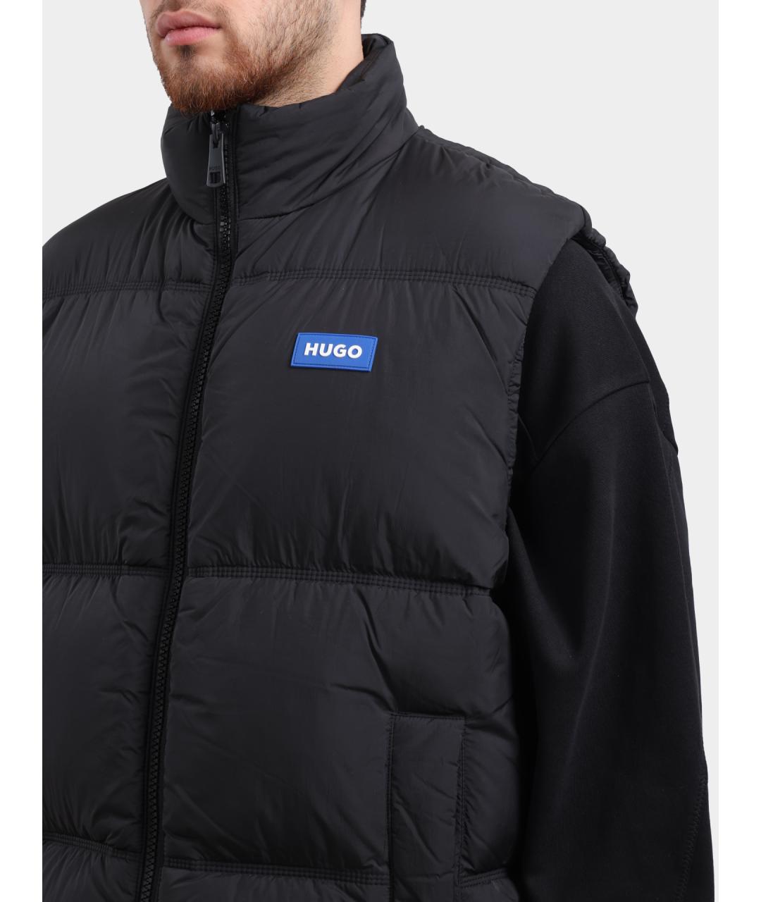 HUGO Черный жилет, фото 4