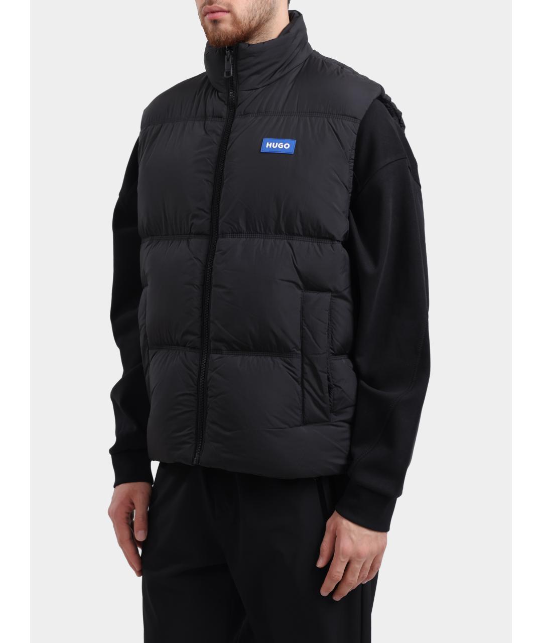 HUGO Черный жилет, фото 3