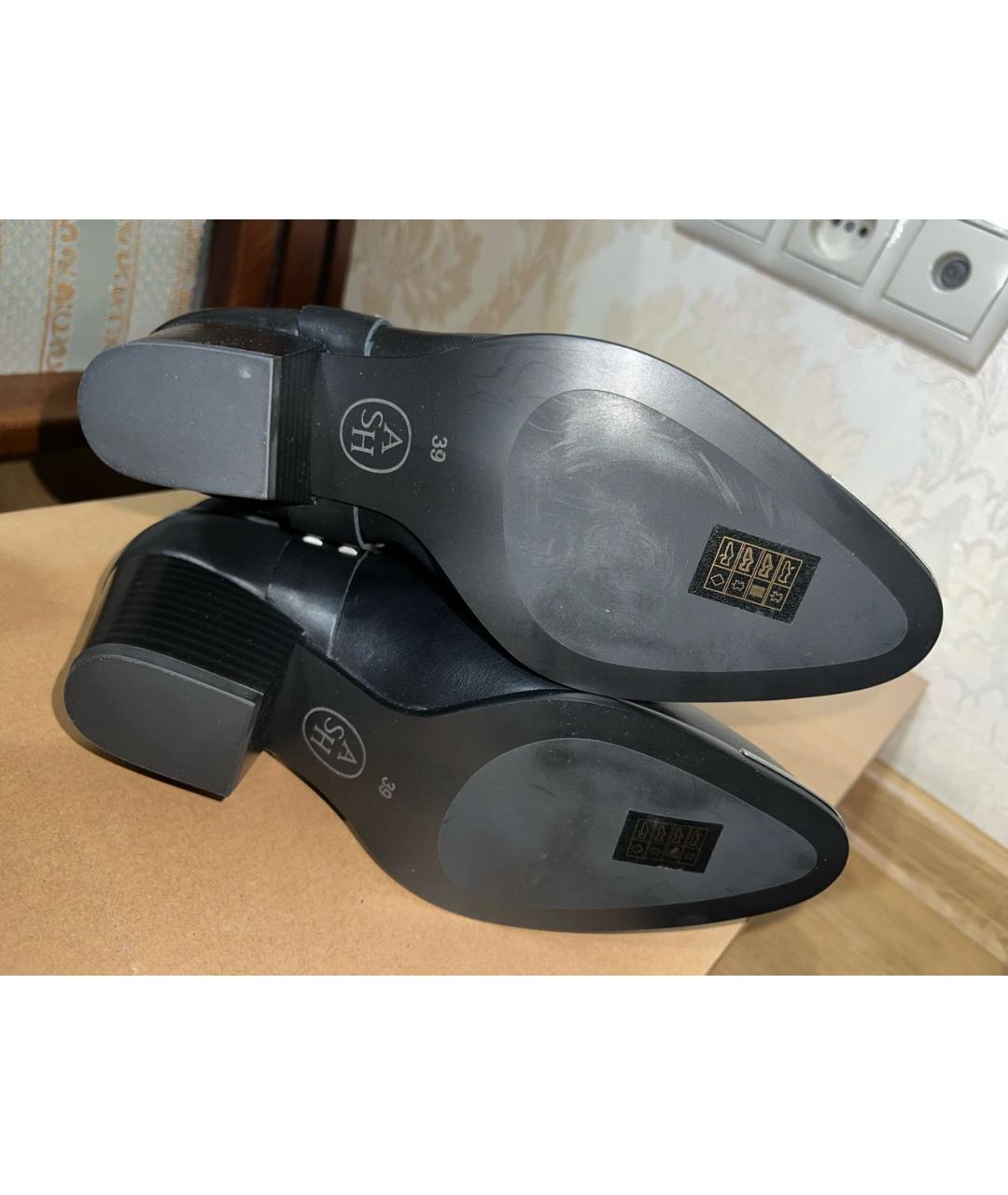 ASH Черные кожаные сапоги, фото 8