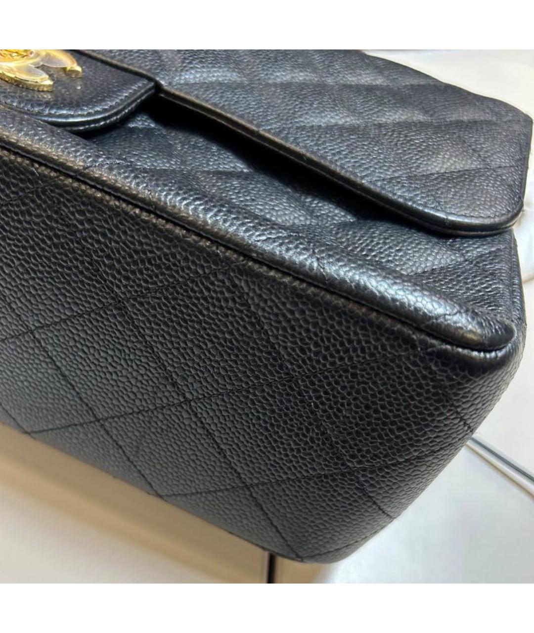 CHANEL Черная кожаная сумка через плечо, фото 4