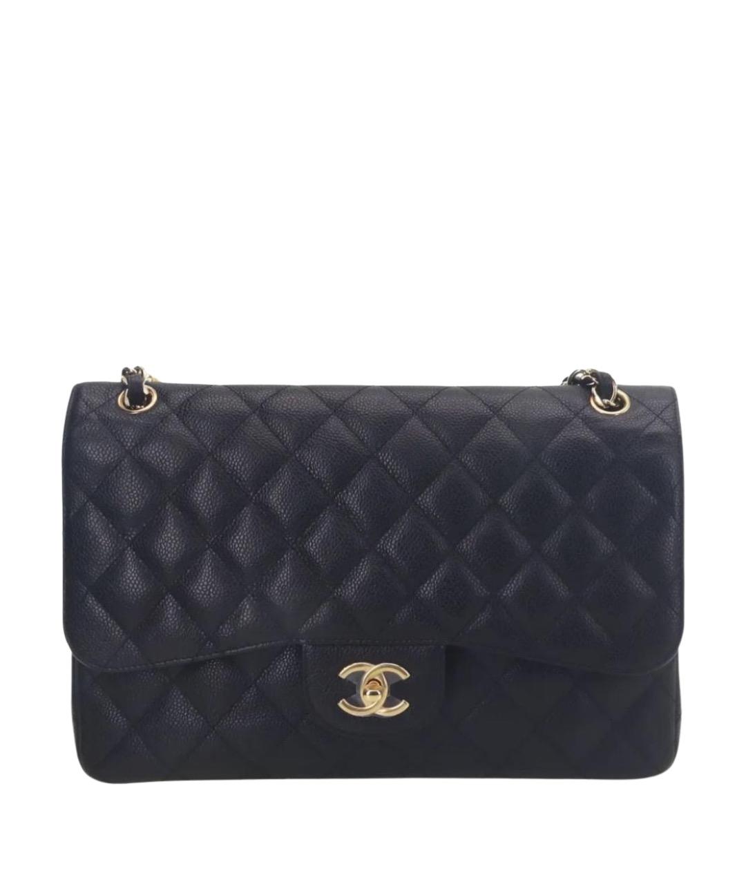 CHANEL Черная кожаная сумка через плечо, фото 1